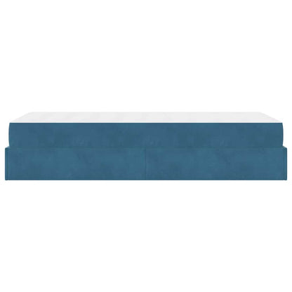 Bedframe met opslag Blauw 90 x 200 cm Fluweel