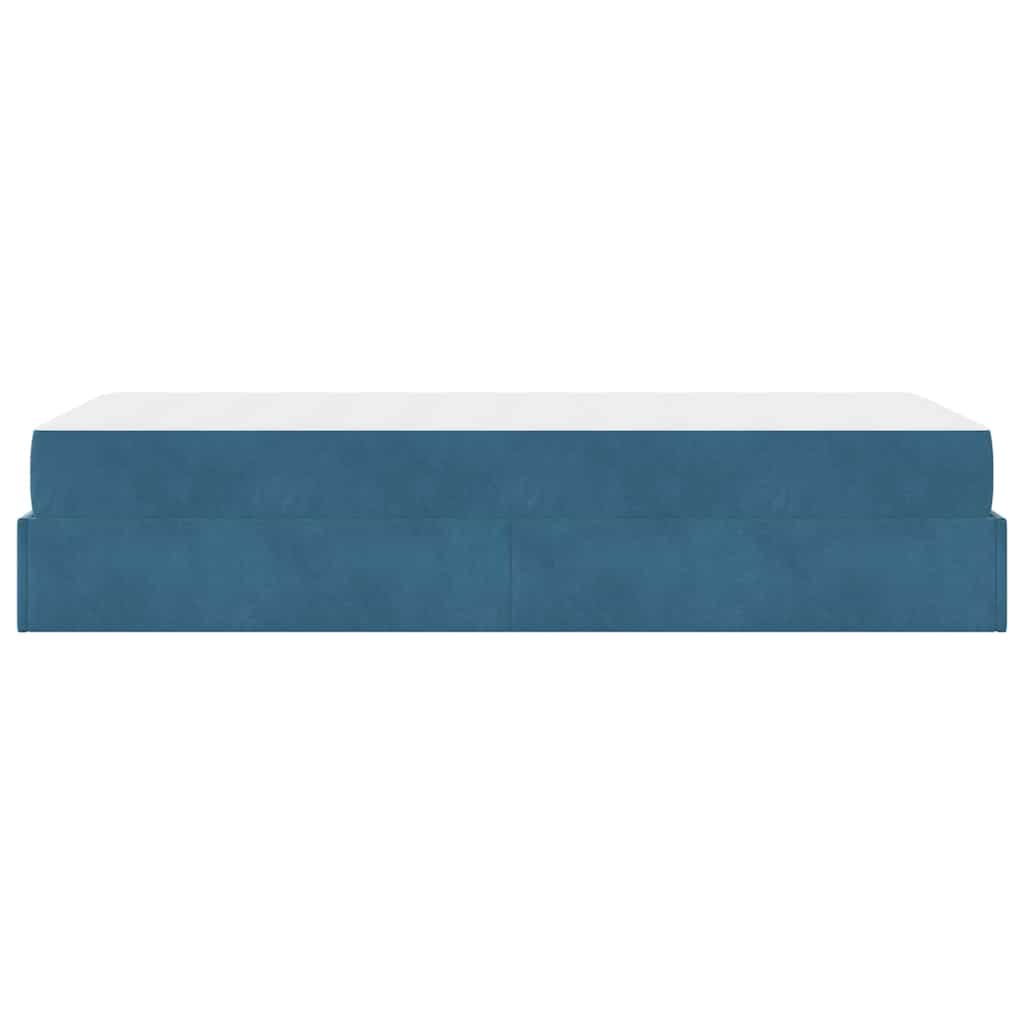 Bedframe met opslag Blauw 100 x 200 cm Fluweel