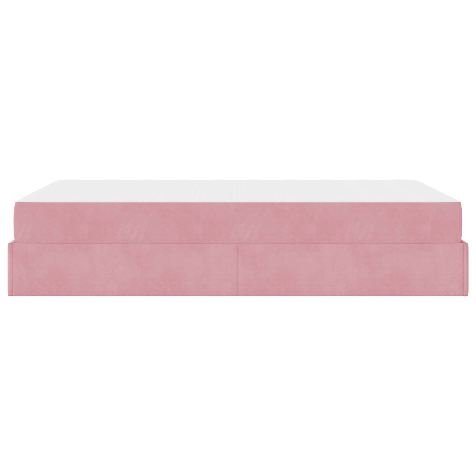 Bedframe met matras met matras 2 pcs Roze Fluweel