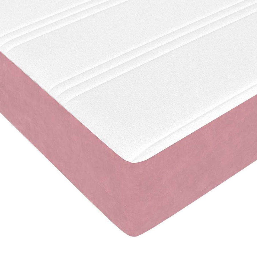 Bedframe met opslag Roze 140 x 190 cm Fluweel