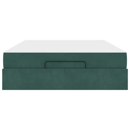 Bedframe Anders Donkergroen 140 x 200 cm Fluweel