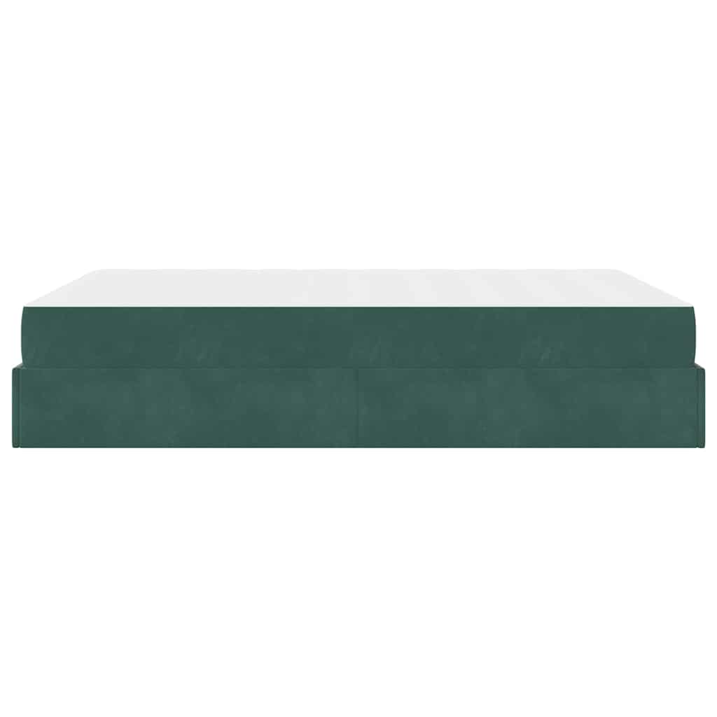 Bedframe Anders Donkergroen 140 x 200 cm Fluweel
