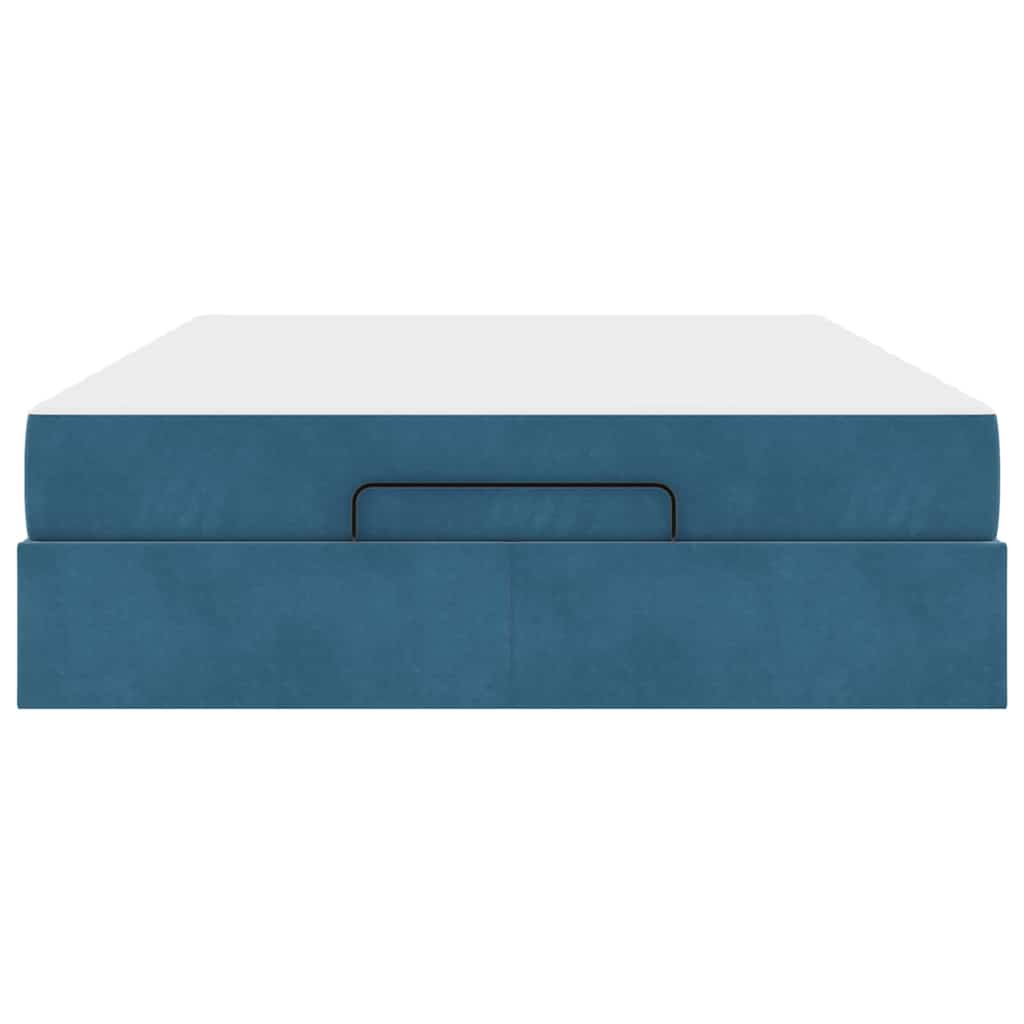 Bedframe Anders Blauw 140 x 200 cm Fluweel