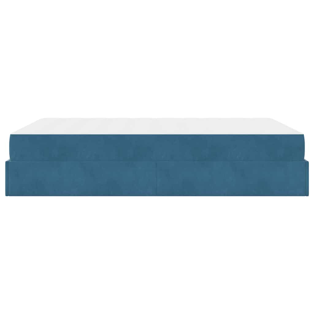 Bedframe Anders Blauw 140 x 200 cm Fluweel