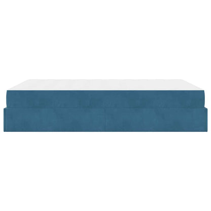 Bedframe Anders Blauw 140 x 200 cm Fluweel