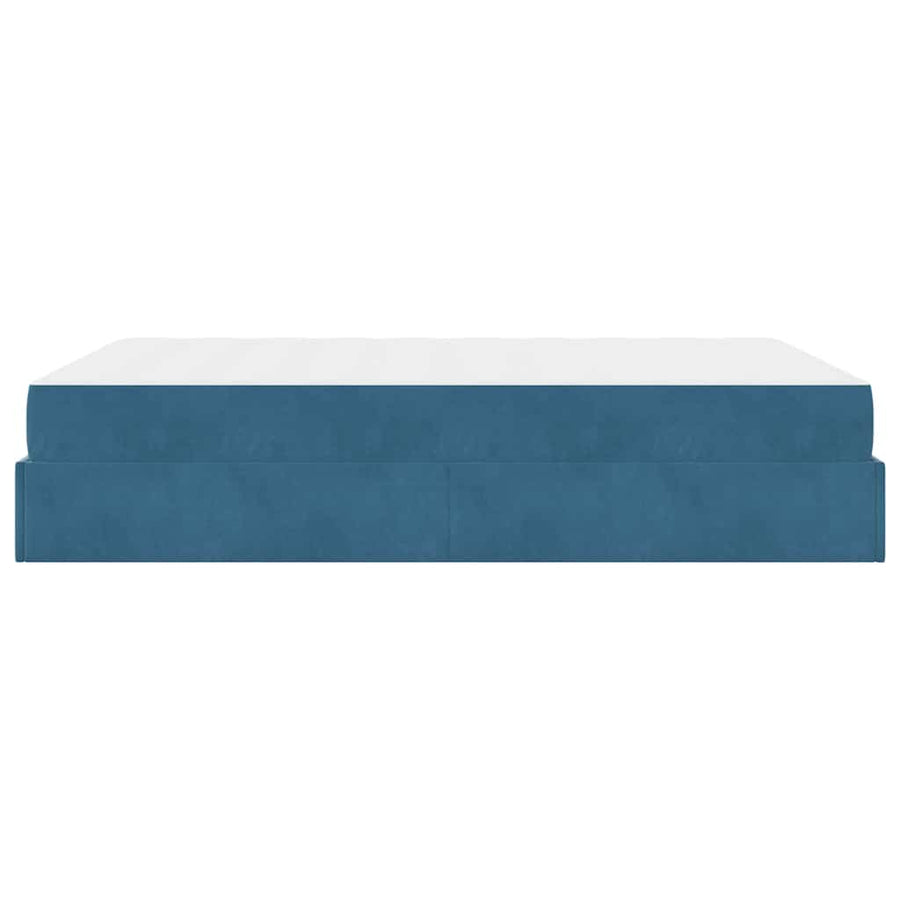 Bedframe Anders Blauw 140 x 200 cm Fluweel