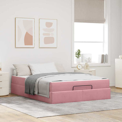 Bedframe Anders Roze 140 x 200 cm Fluweel