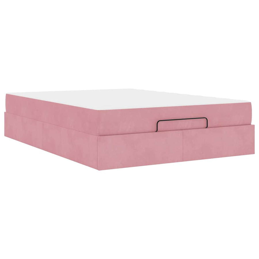 Bedframe Anders Roze 140 x 200 cm Fluweel