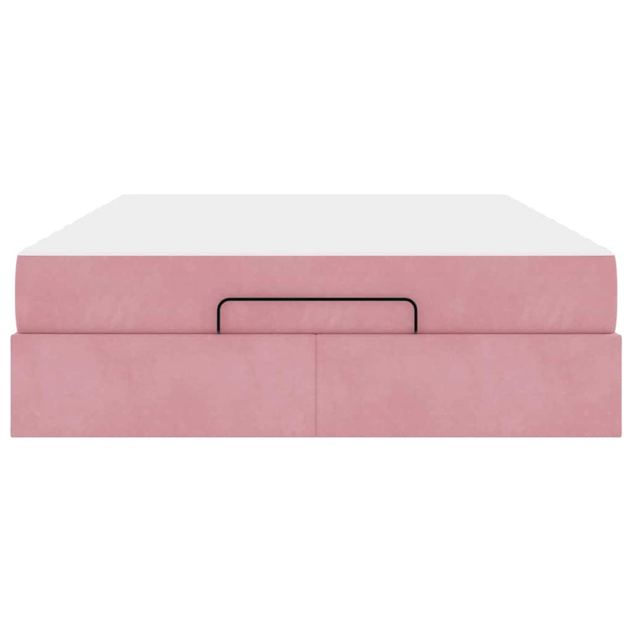 Bedframe Anders Roze 140 x 200 cm Fluweel