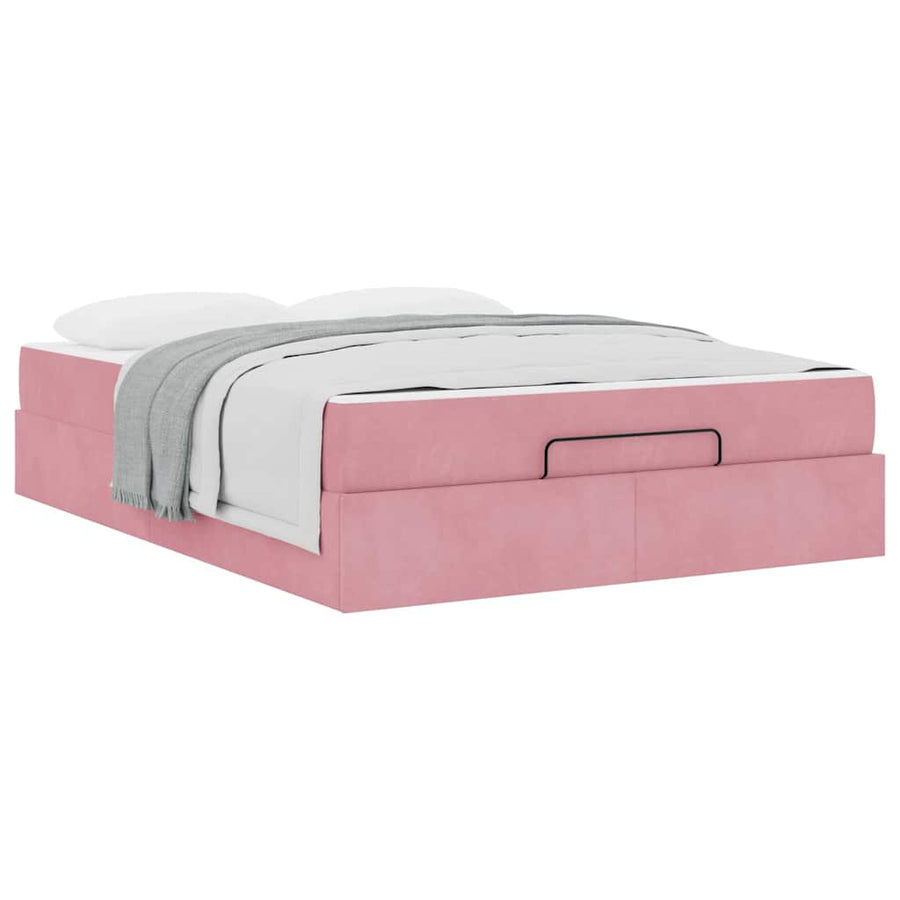 Bedframe Anders Roze 140 x 200 cm Fluweel
