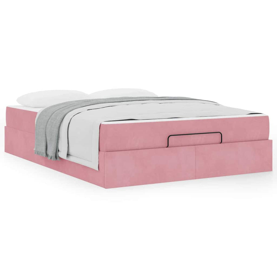 Bedframe Anders Roze 140 x 200 cm Fluweel