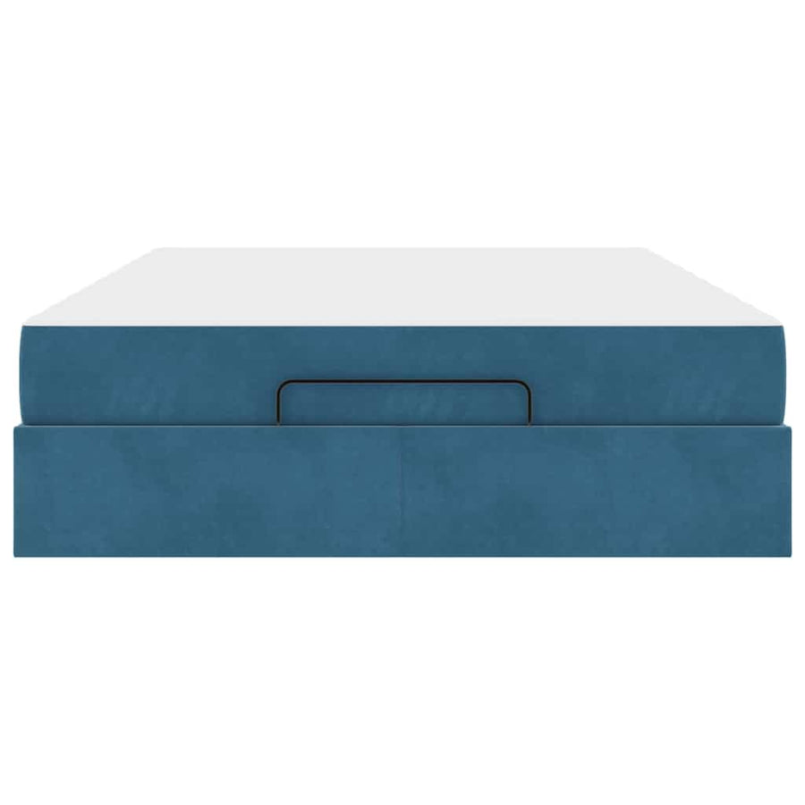 Bedframe Anders Blauw 160 x 200 cm Fluweel