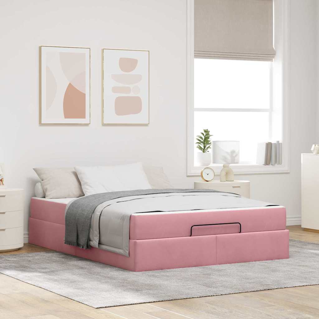 Bedframe Anders Roze 160 x 200 cm Fluweel