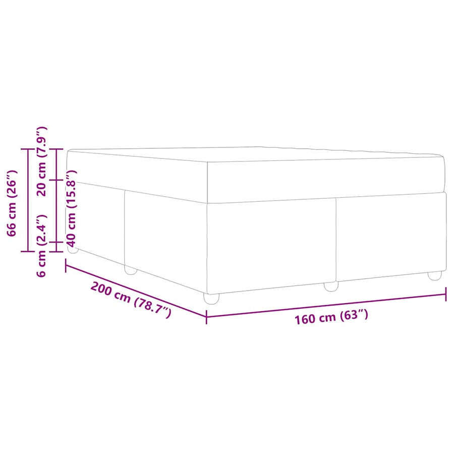 Bedframe Anders Roze 160 x 200 cm Fluweel