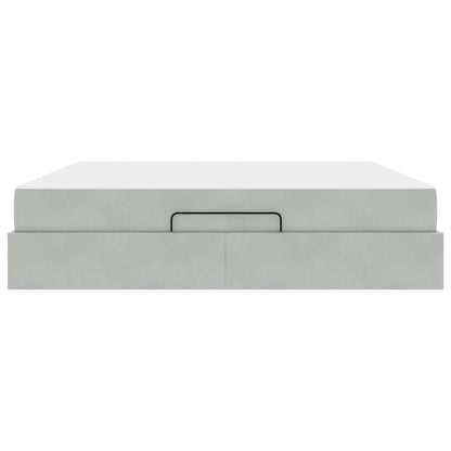 Bedframe Anders Lichtgrijs 180 x 200 cm Fluweel