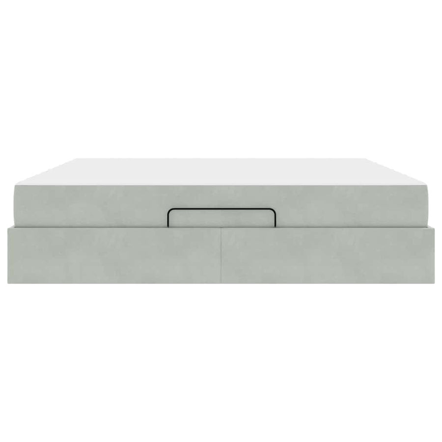 Bedframe Anders Lichtgrijs 180 x 200 cm Fluweel