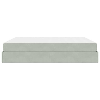 Bedframe Anders Lichtgrijs 180 x 200 cm Fluweel