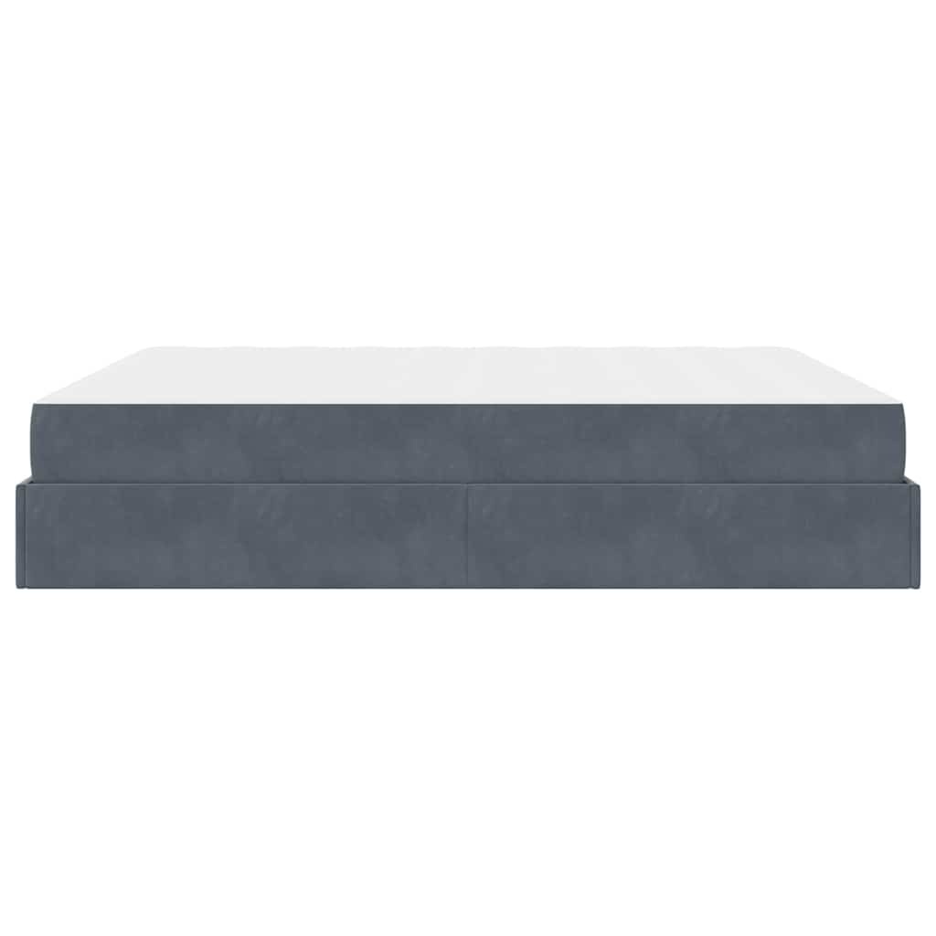 Bedframe Anders Donkergrijs 180 x 200 cm Fluweel