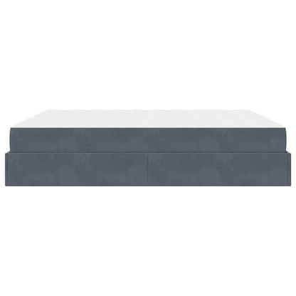 Bedframe Anders Donkergrijs 180 x 200 cm Fluweel