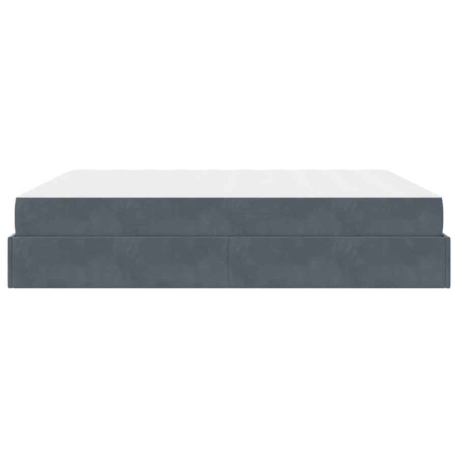 Bedframe Anders Donkergrijs 180 x 200 cm Fluweel