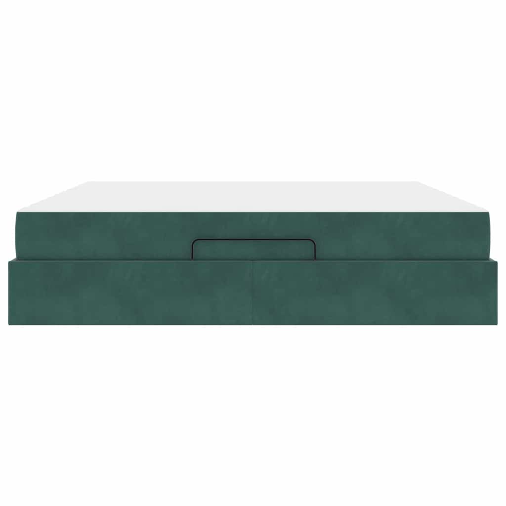 Bedframe Anders Donkergroen 180 x 200 cm Fluweel