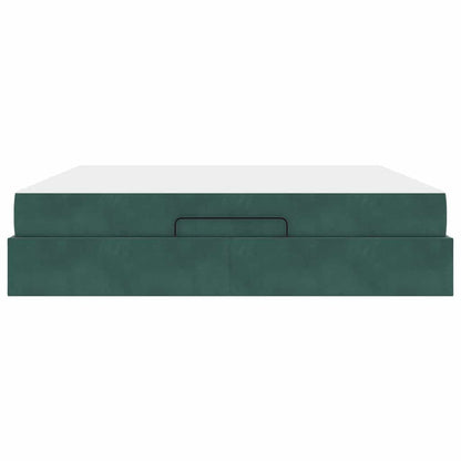 Bedframe Anders Donkergroen 180 x 200 cm Fluweel