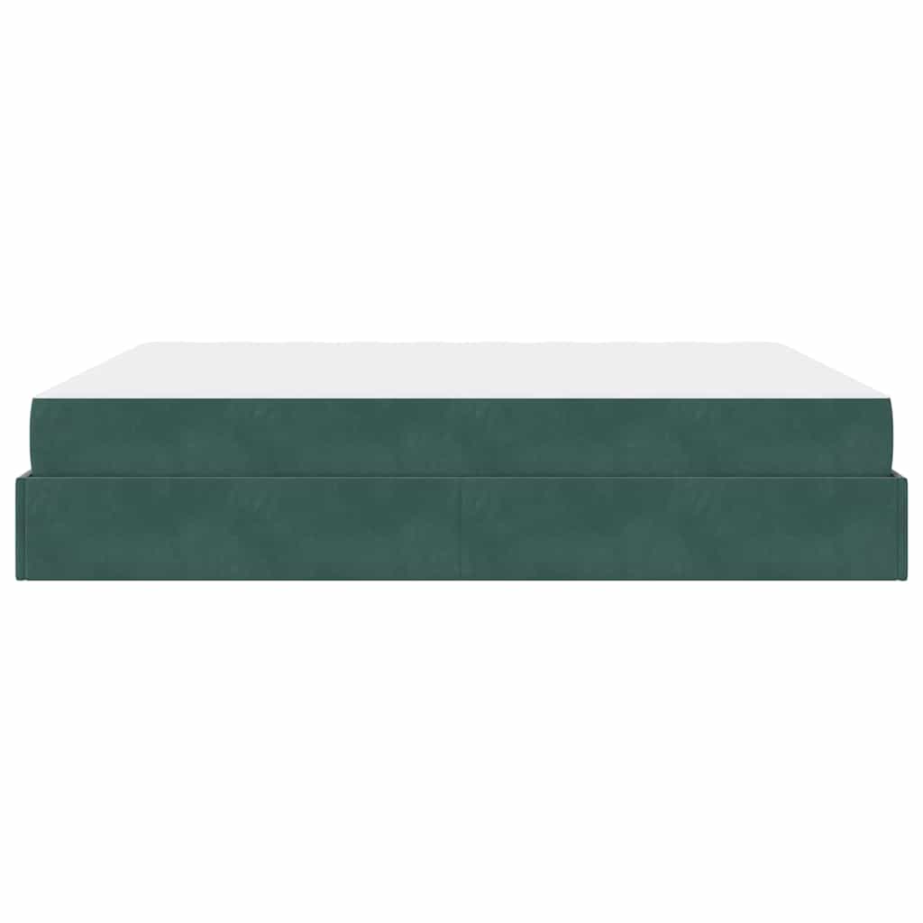 Bedframe Anders Donkergroen 180 x 200 cm Fluweel