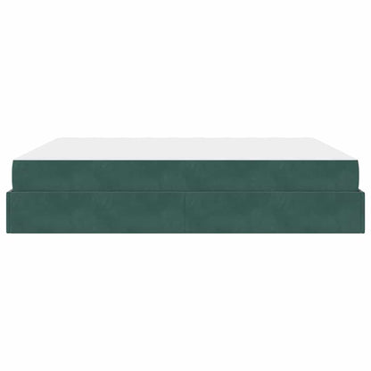 Bedframe Anders Donkergroen 180 x 200 cm Fluweel