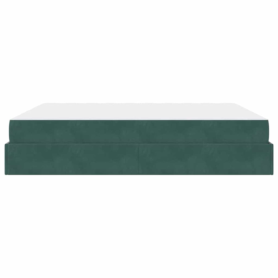 Bedframe Anders Donkergroen 180 x 200 cm Fluweel