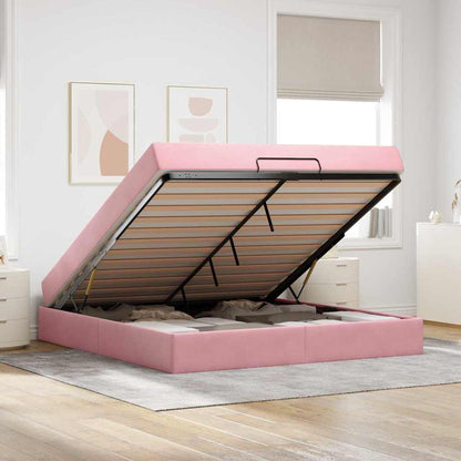 Bedframe Anders Roze 180 x 200 cm Fluweel