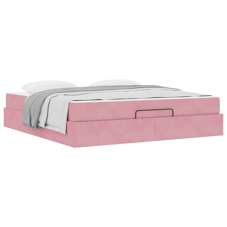 Bedframe Anders Roze 180 x 200 cm Fluweel