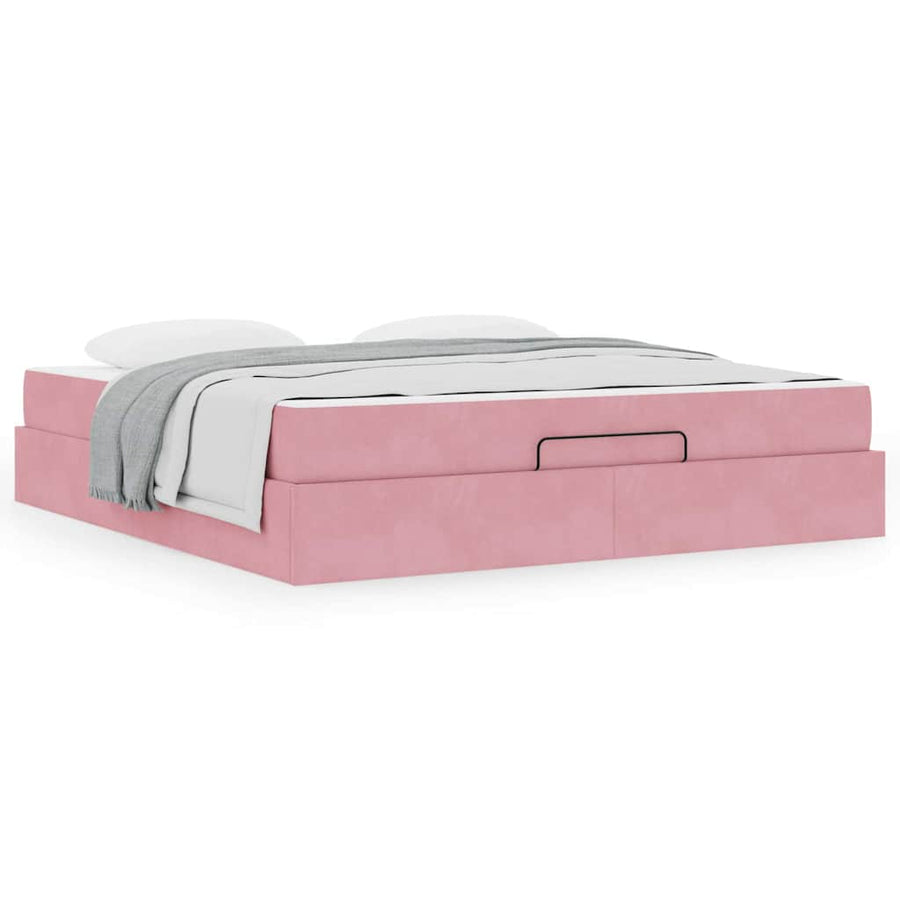 Bedframe Anders Roze 180 x 200 cm Fluweel