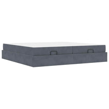 Bedframe Anders Donkergrijs 200 x 200 cm Fluweel
