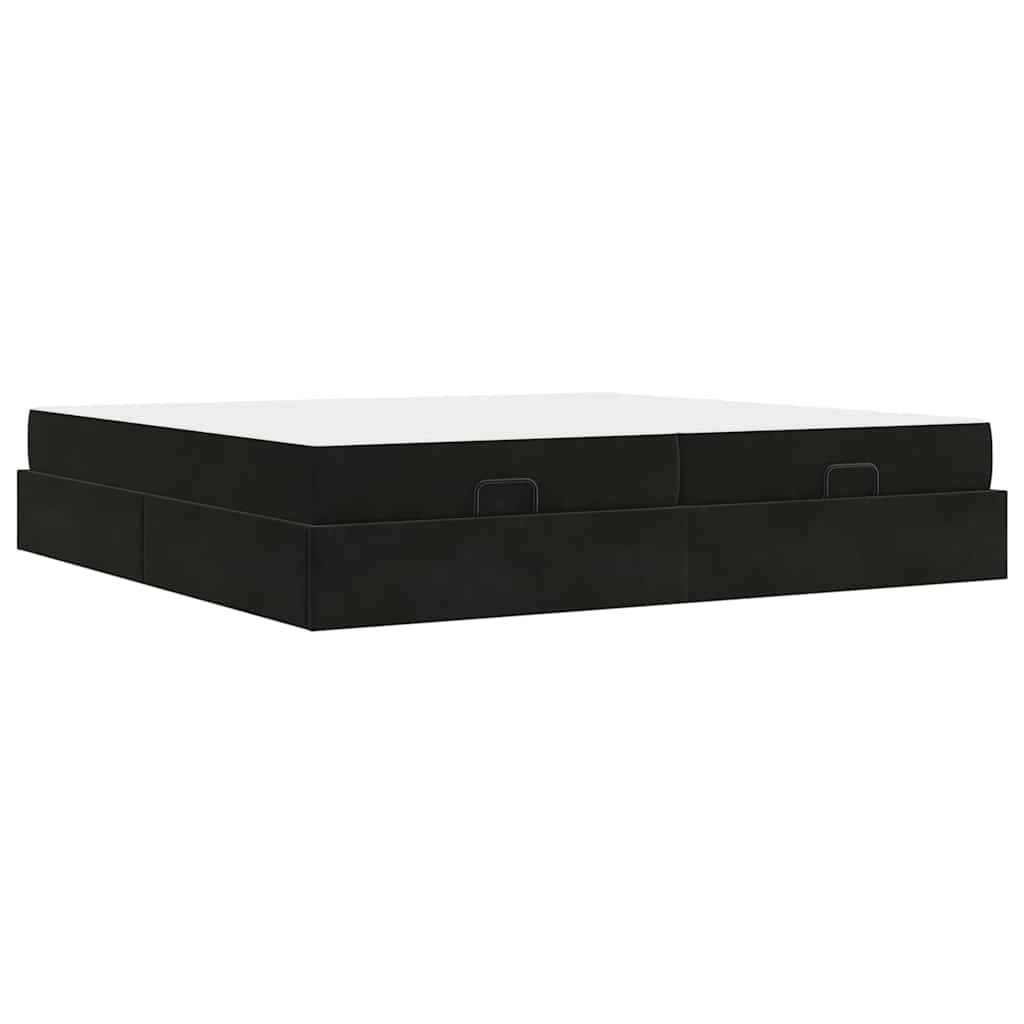 Bedframe Zwart 200 x 200 cm Fluweel