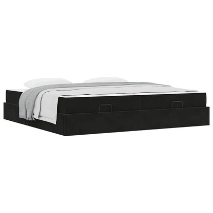 Bedframe Zwart 200 x 200 cm Fluweel