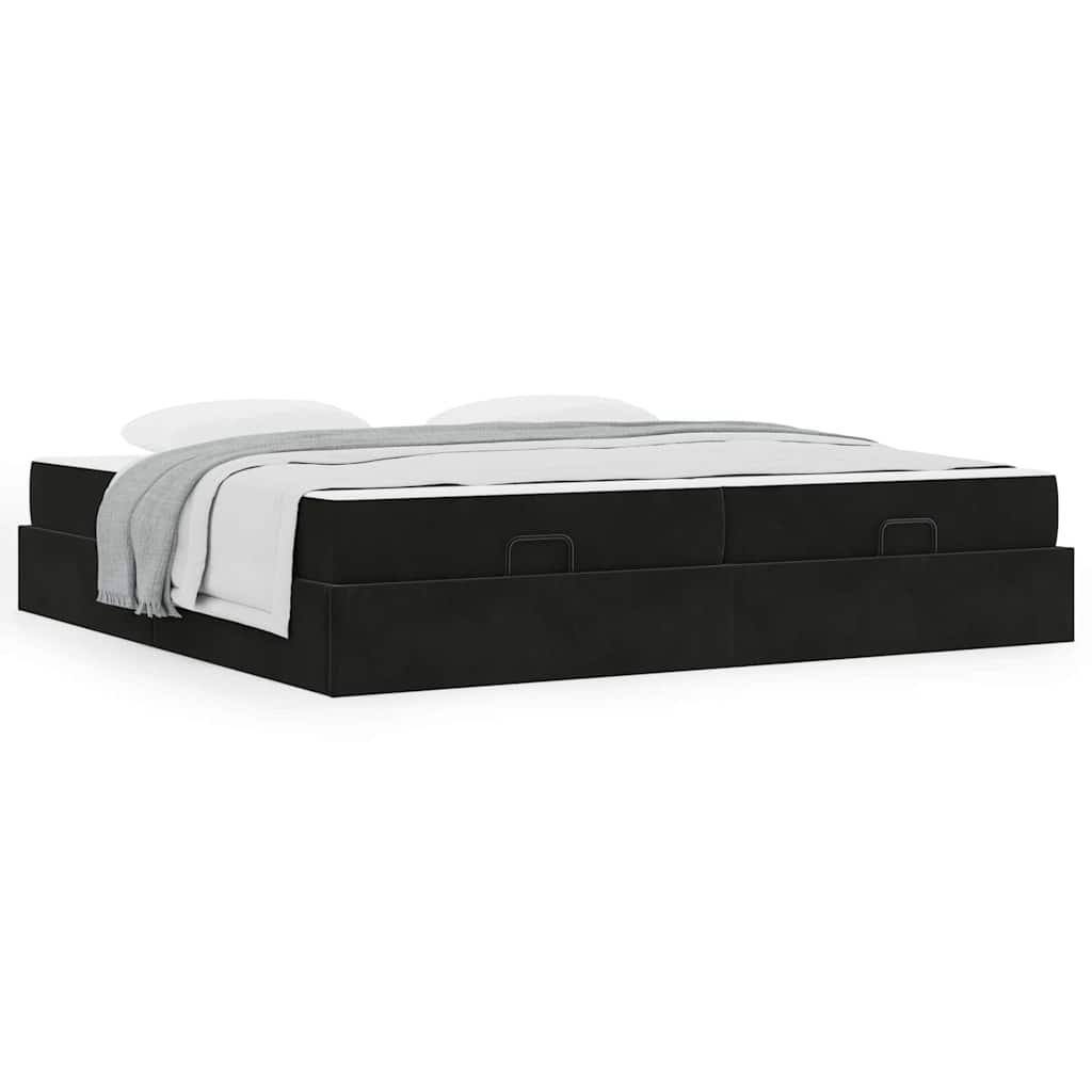 Bedframe Zwart 200 x 200 cm Fluweel