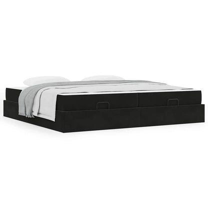 Bedframe Zwart 200 x 200 cm Fluweel