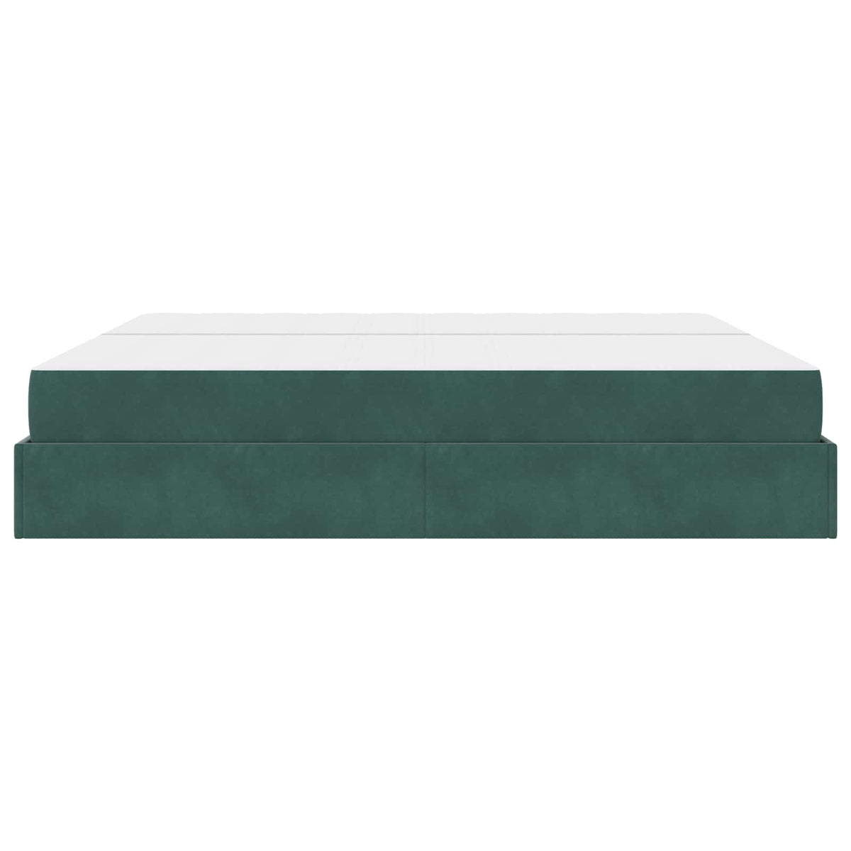 Bedframe met matras 2 st Groen Fluweel
