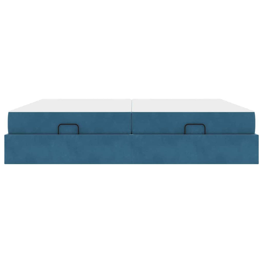 Bedframe Anders Blauw 200 x 200 cm Fluweel