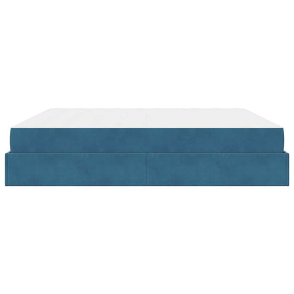 Bedframe Anders Blauw 200 x 200 cm Fluweel