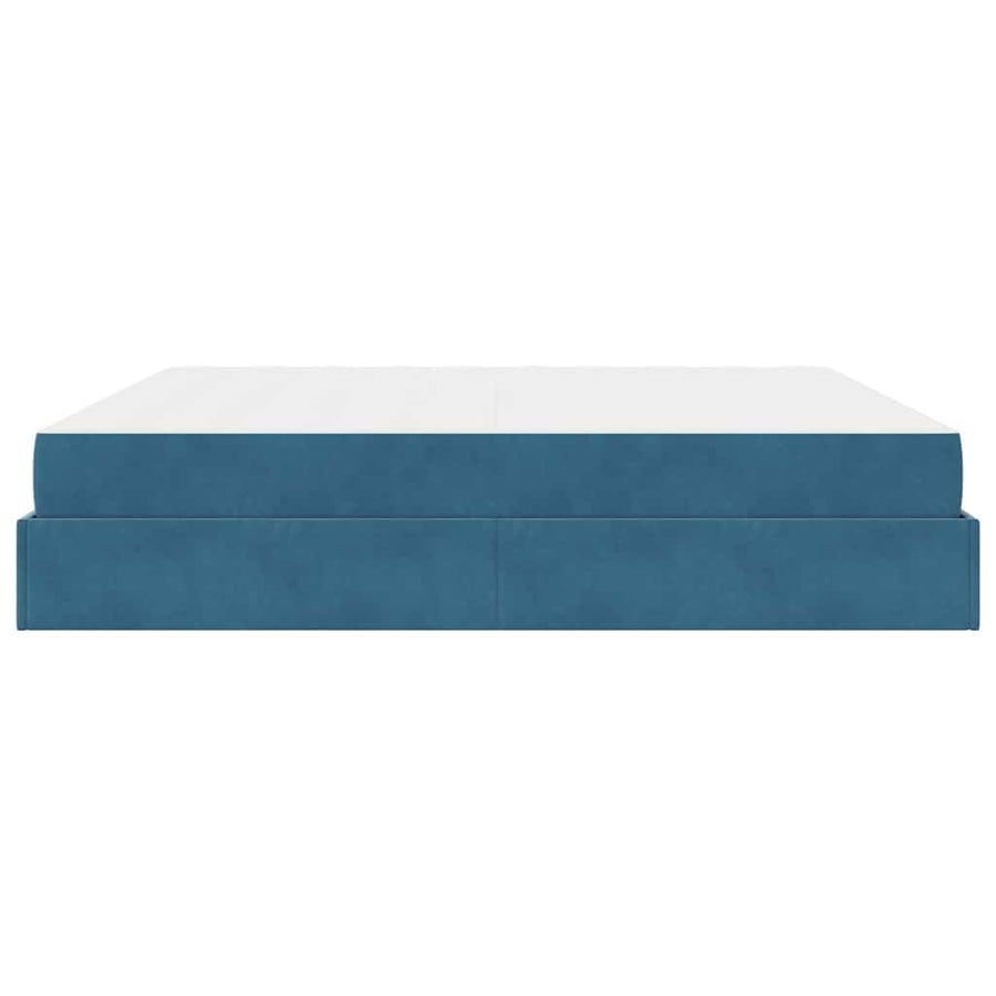 Bedframe Anders Blauw 200 x 200 cm Fluweel