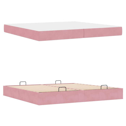 Bedframe Anders Roze 200 x 200 cm Fluweel