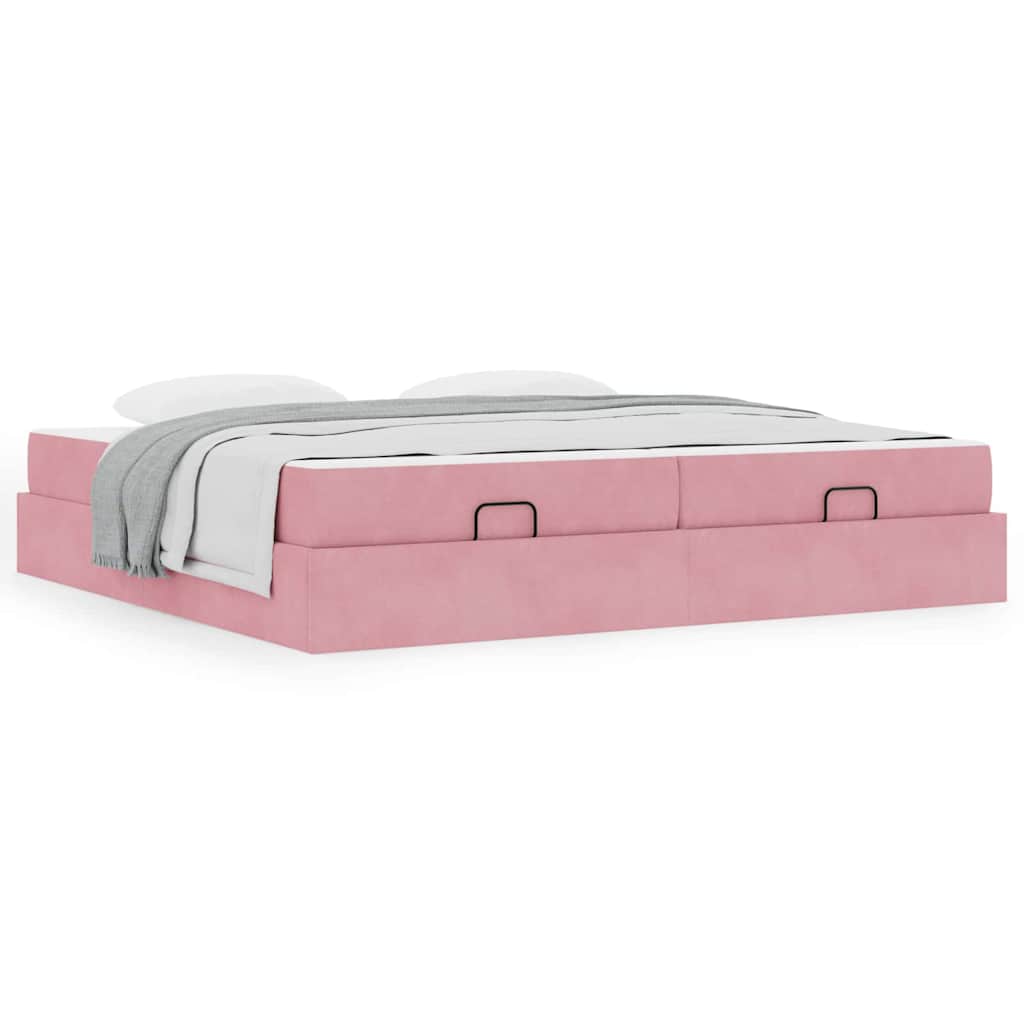 Bedframe Anders Roze 200 x 200 cm Fluweel
