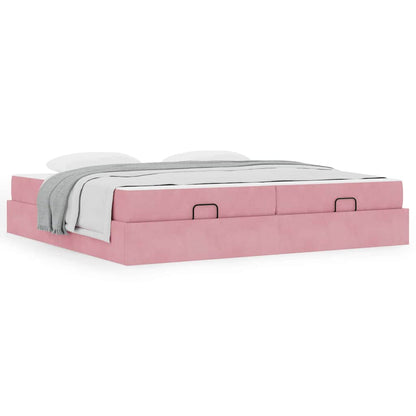 Bedframe Anders Roze 200 x 200 cm Fluweel