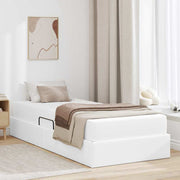Opbergbed 90x200 cm wit kunstleer