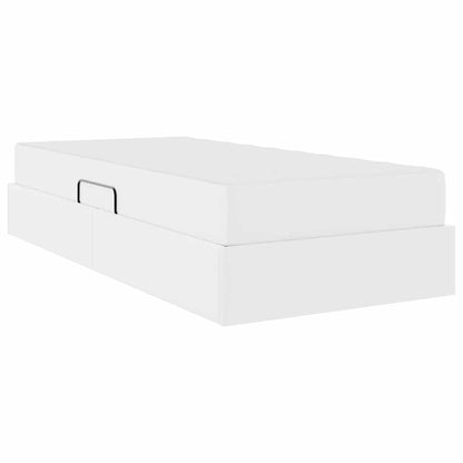 Opslag bed met matras met matras met opslag 2 pcs Wit Leer