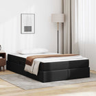 Opbergbed met matras 194x120x43.5 cm zwart
