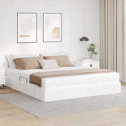 Opbergbed met matras 160x200 cm wit