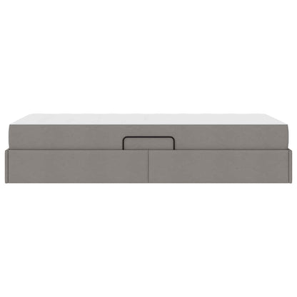 Opbergbed met matras met matras Taupe 90 x 190 cm Polyester