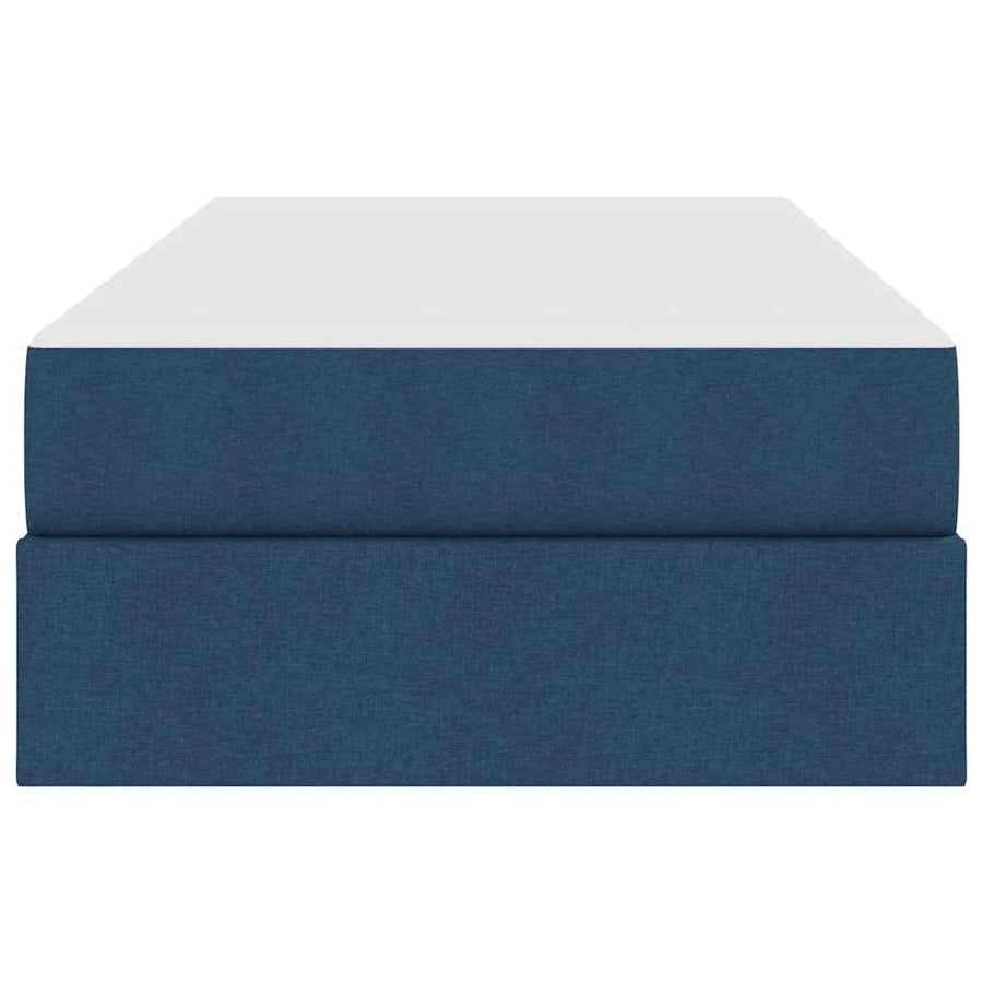 Opbergbed met matras met matras Blauw 90 x 190 cm Polyester